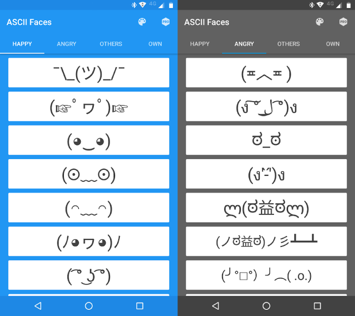 ASCII Faces