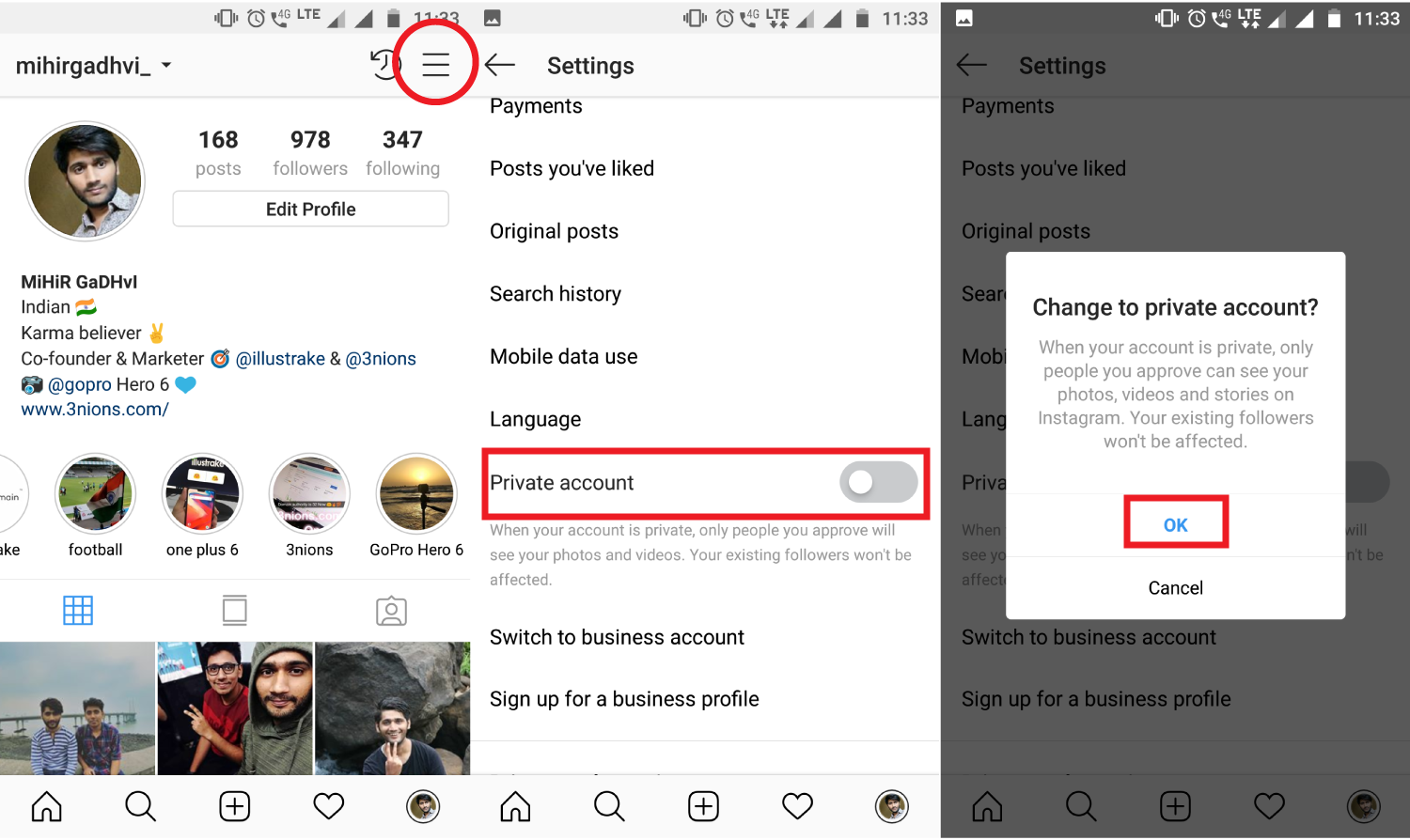 How To Make A Profile Private On Instagram