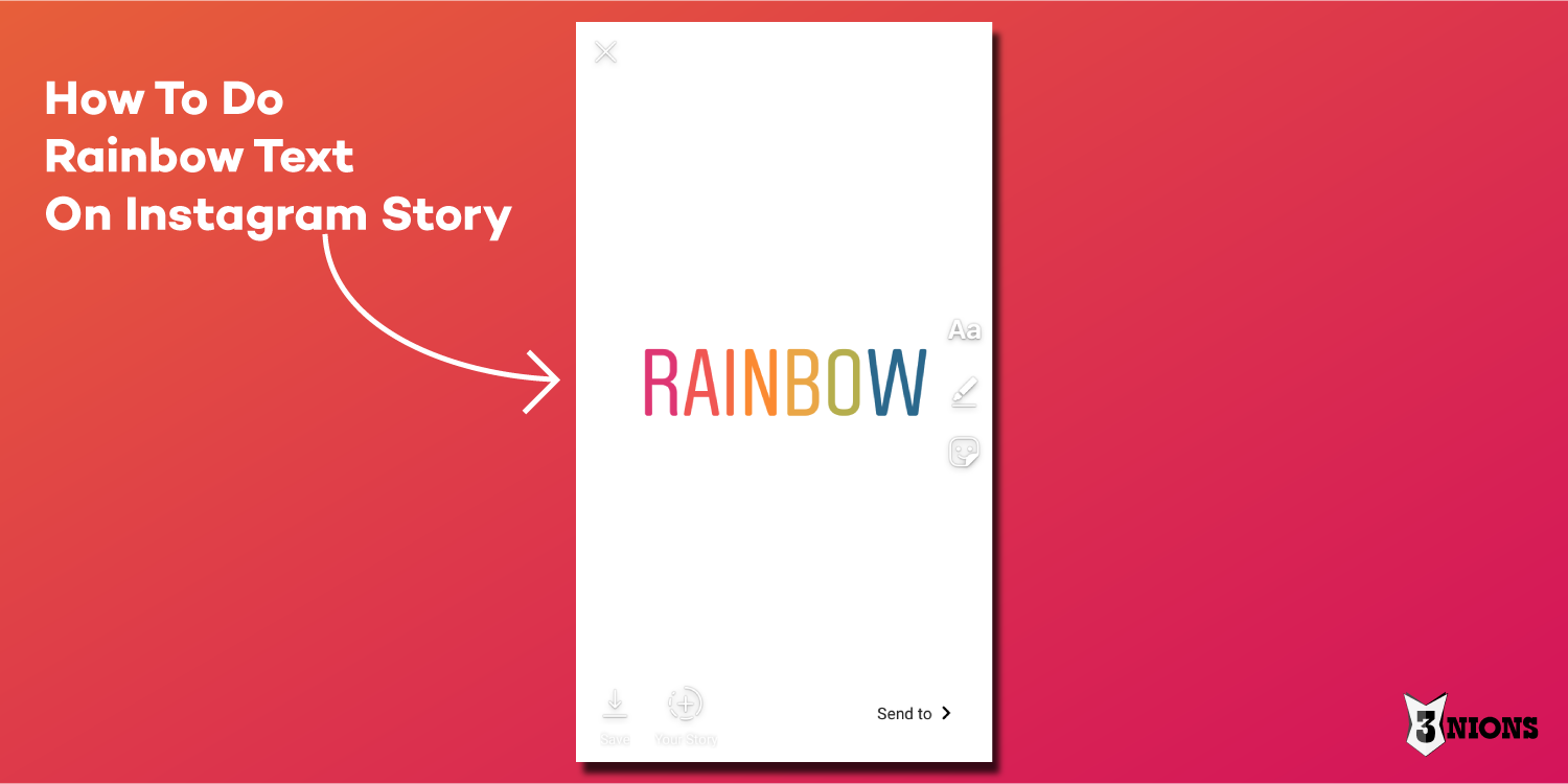 How To Do Rainbow Text On Instagram Story 3nions