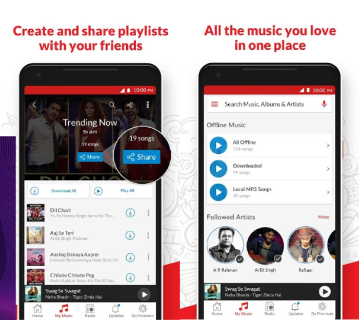 best offline music apps without paying
