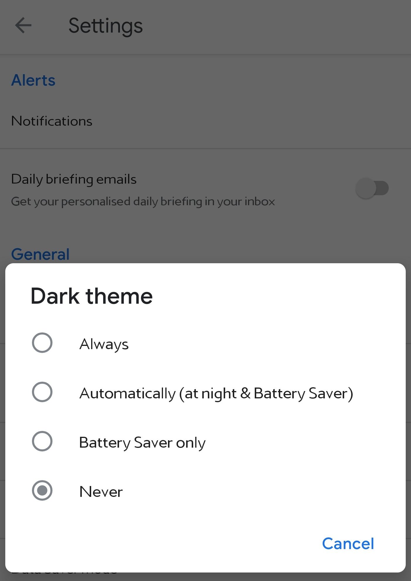 How To Enable Dark Mode On Google News