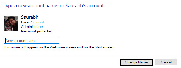 How to Change your Account Name on Windows 10