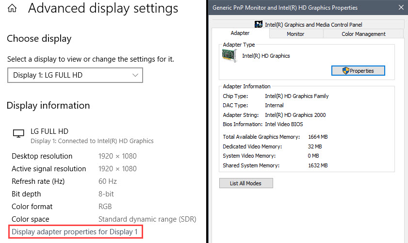 How to Check Graphics Card Memory on Windows 10