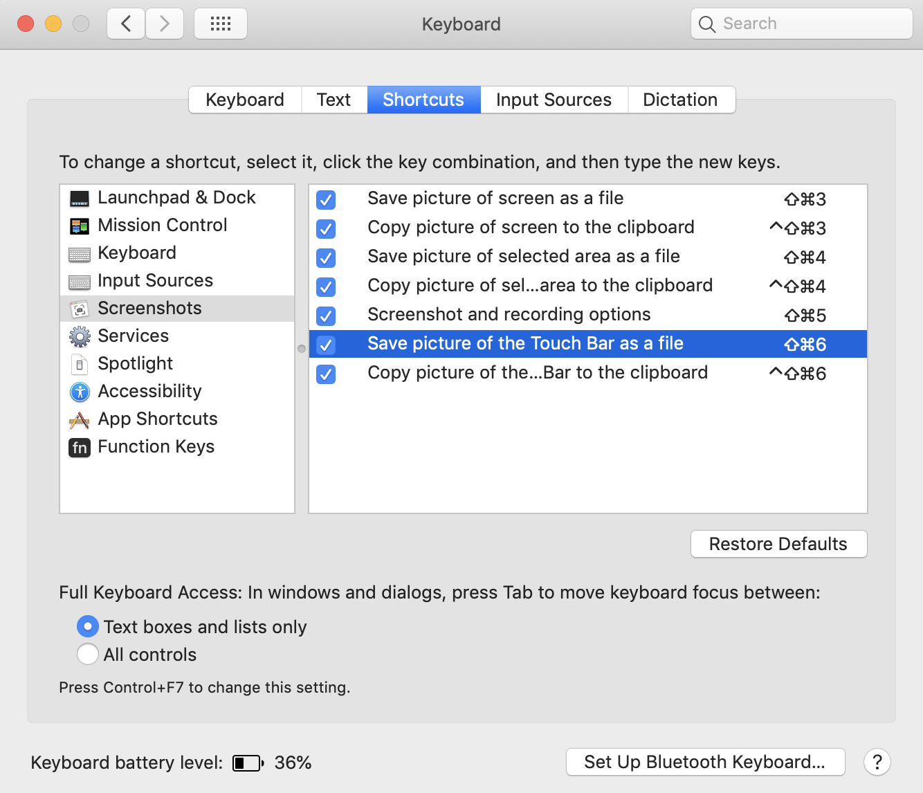 screen snip shortcut on mac