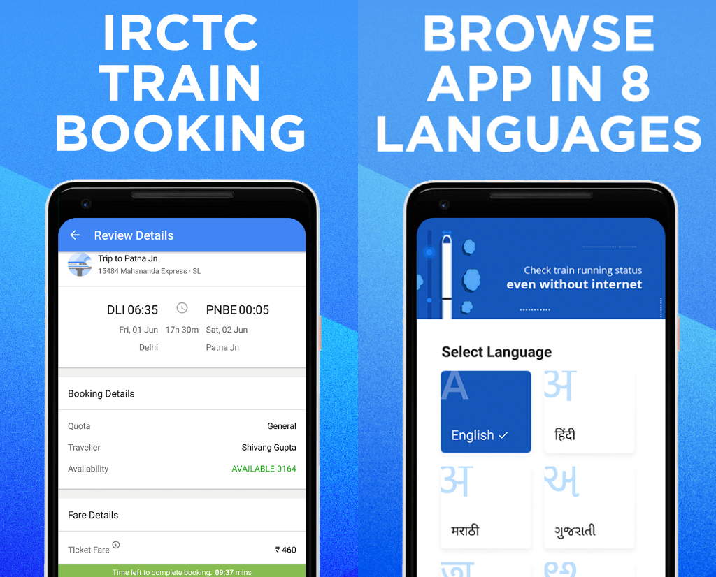 Best Train Ticket Booking Apps in India