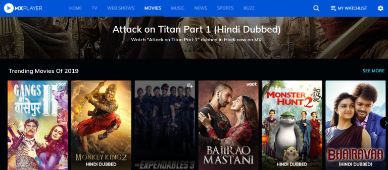 online bollywood movies watching websites