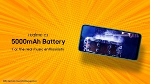 Realme C3 will feature a 5000mAh battery