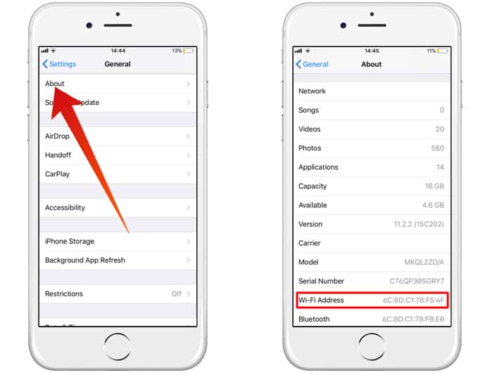 Как узнать телефон айфон. Айфон Mac WIFI. Iphone WIFI Mac address. Mac address iphone 6. Mac адрес на айфоне как узнать.