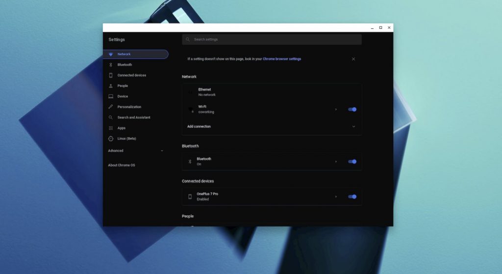 The dark mode is headed to Chrome OS