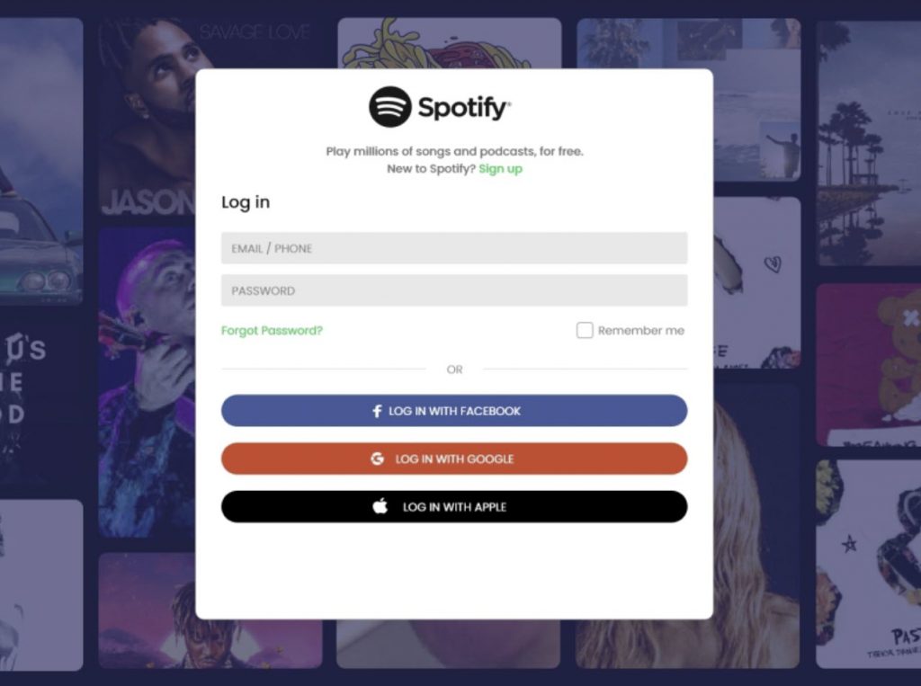 Spotify now lets you log in with your Google account