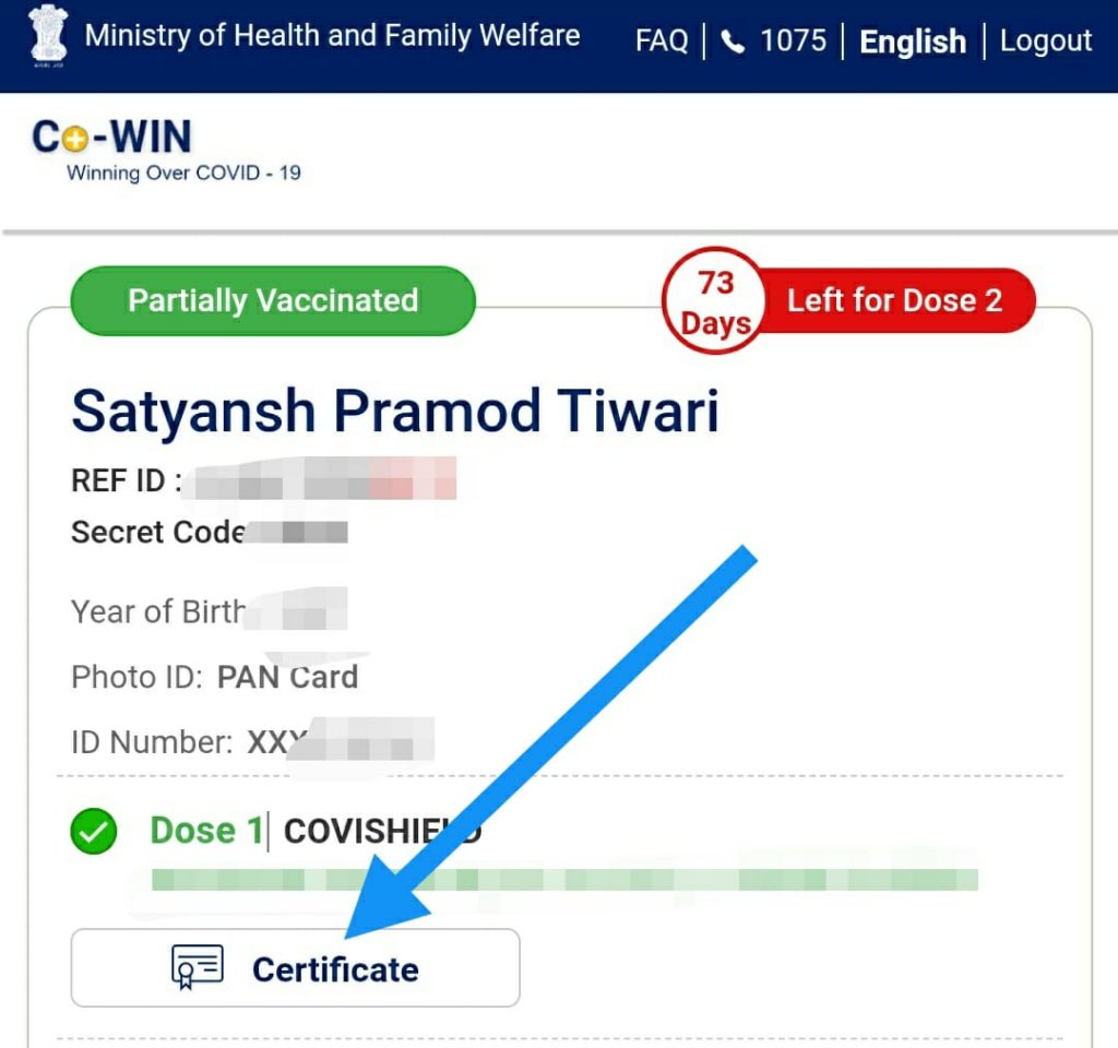 How to Download Vaccination Certificate from coWIN