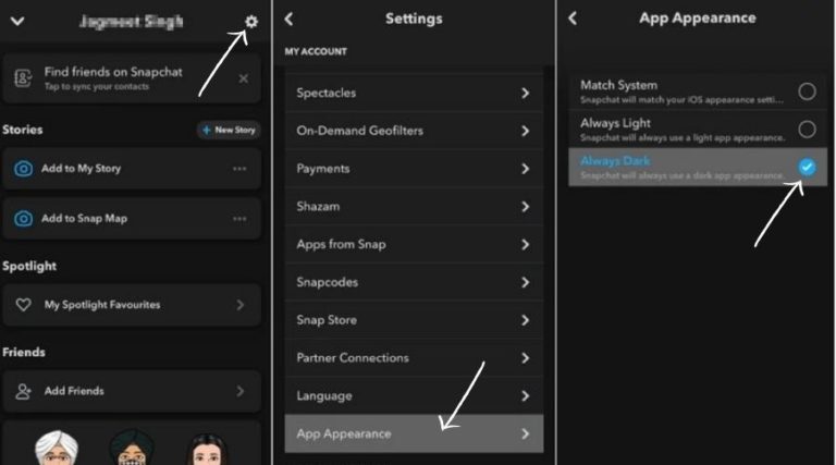 how-to-make-your-snapchat-dark-mode-on-iphone-android