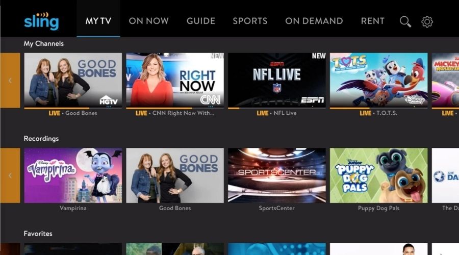 SLING Live TV Shows Movies FREE PAID