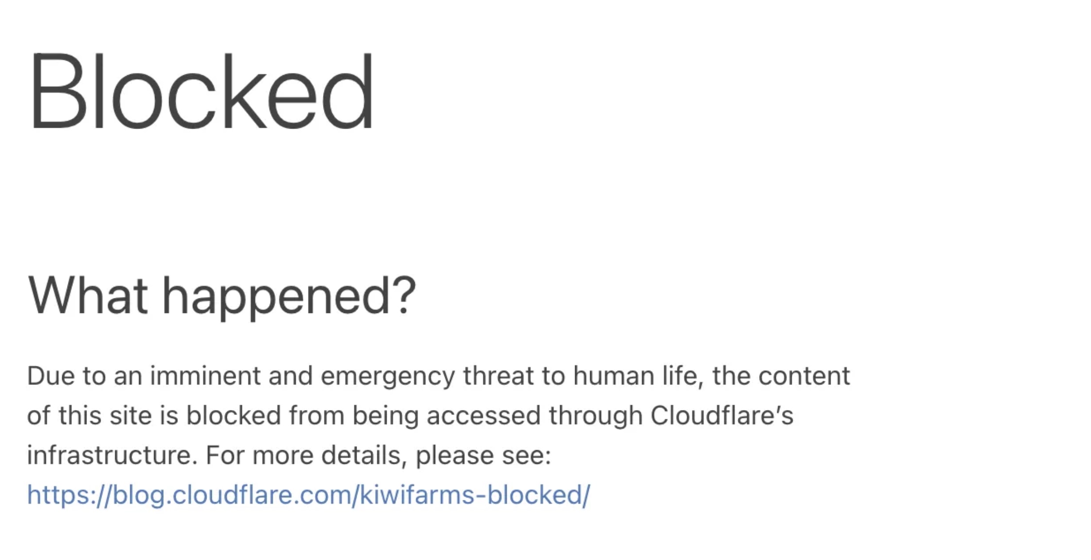 Cloudflare bans website Kiwi Farms for hateful content